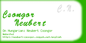 csongor neubert business card